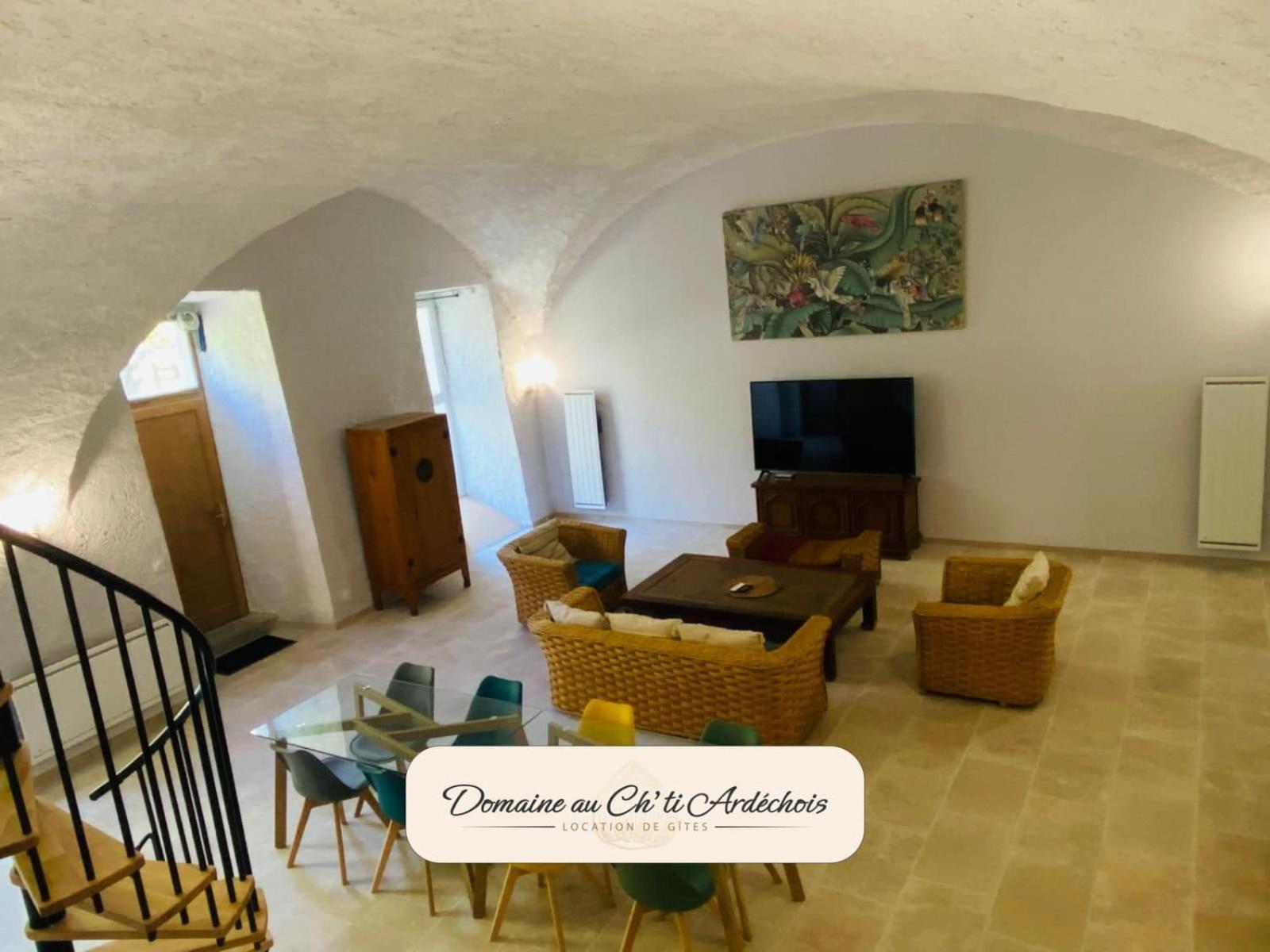 Gite De Groupe - Domaine Au Ch'Ti Ardechois Rochessauve Exterior foto