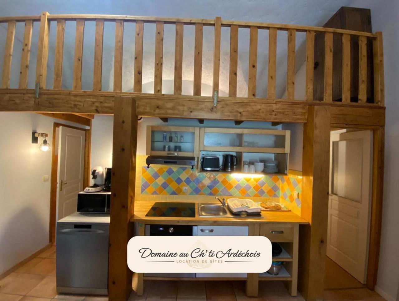 Gite De Groupe - Domaine Au Ch'Ti Ardechois Rochessauve Exterior foto