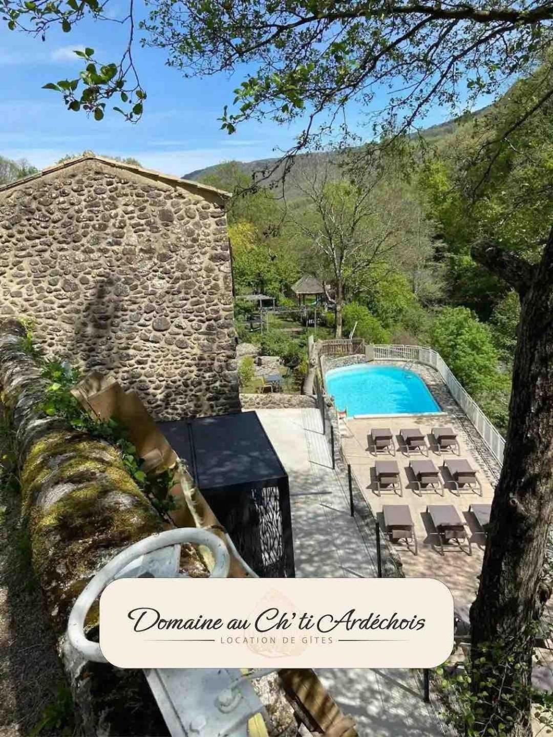 Gite De Groupe - Domaine Au Ch'Ti Ardechois Rochessauve Exterior foto
