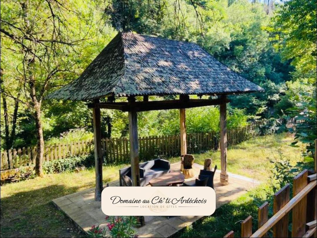 Gite De Groupe - Domaine Au Ch'Ti Ardechois Rochessauve Exterior foto